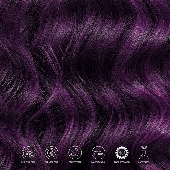 Paradyes Comrii Purple Hair Colour - Infused with Aloe-vera & Bhringaraj