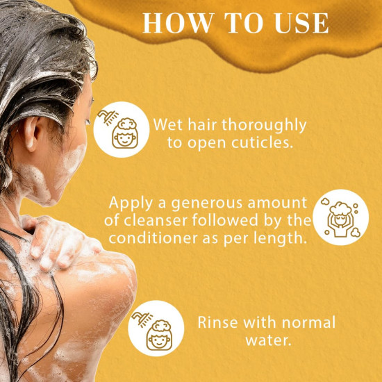 Khadi Natural Honey & Vanilla Hair Cleanser And Conditioner - Revitalizes Dull Scalp