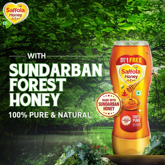 Saffola Honey Active - 100% Pure Sundarban Forest Honey
