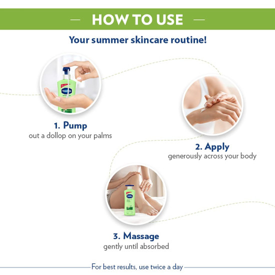 Vaseline Intensive Care Aloe Fresh Hydrating Body Lotion - 100% Pure Aloe Vera