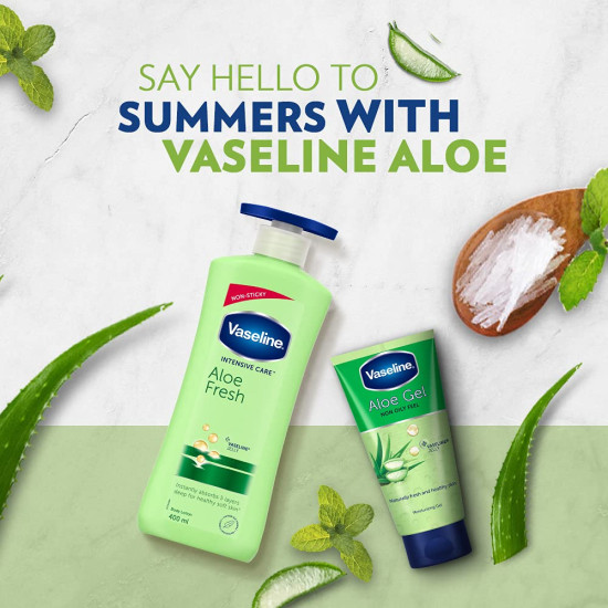 Vaseline Intensive Care Aloe Fresh Hydrating Body Lotion - 100% Pure Aloe Vera