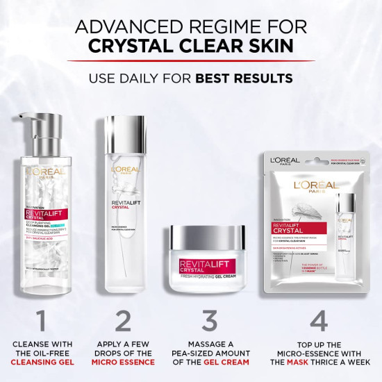 L'Oreal Paris Revitalift Deep Purifying Crystal Cleansing Gel - Deep Skin Purification
