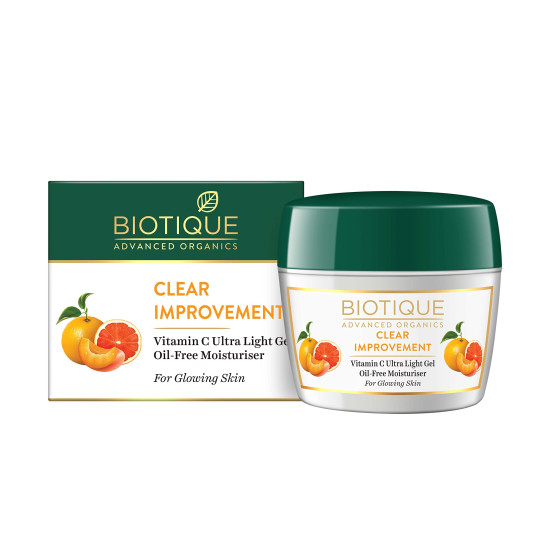 Biotique Advanced Organics Clear Improvement Vitamin C Ultra Light Gel Oil-Free Moisturiser - 175Gm