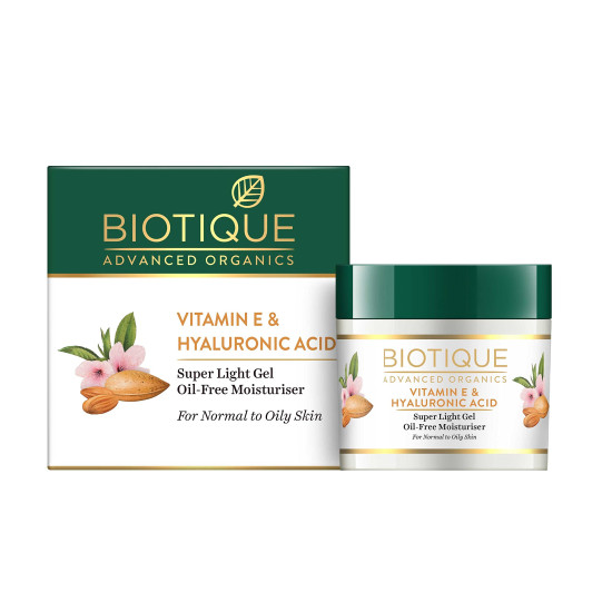 Biotique Advanced Organics Vitamin E & Hyaluronic Acid Moisturiser - Super Light Gel