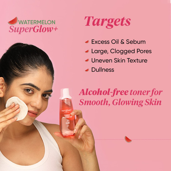 DOT & KEY Watermelon Superglow Pore Tightening Toner - Alcohol-Free, Glowing Skin Solution