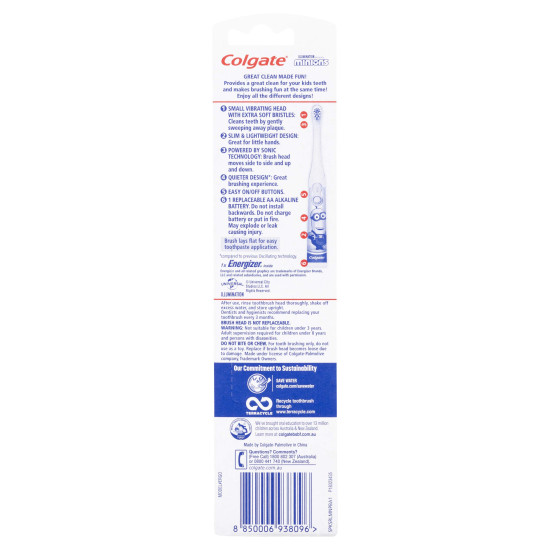 Colgate Kids Minions Battery Powered Toothbrush - Fun & Effective Oral Care