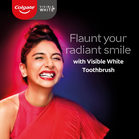 Colgate Visible White O2 Manual Toothbrush - Gentle Teeth Whitening