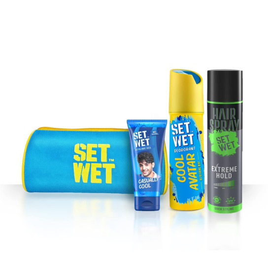 Set Wet Styling Kit for Men - Ultimate Grooming Set