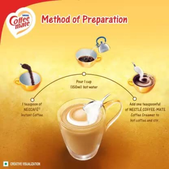 Nestle Original Coffee Mate Creamer (Combo Pack Of 400G X 2) - Non-Dairy Beverage Whitener