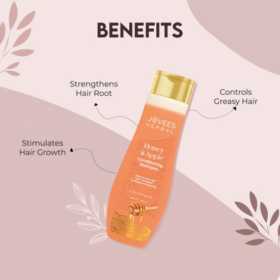 Jovees Herbal Honey & Apple Conditioning Shampoo - Reduces Frizz and Adds Shine Jovees Herbal Honey & Apple Conditioning Shampoo - Reduces Frizz and Adds Shine