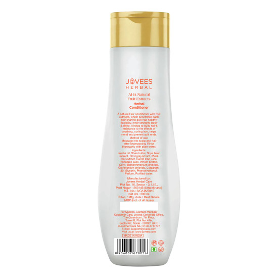 Jovees Herbal AHA Natural Fruit Extracts Conditioner - Smooth & Silky Hair