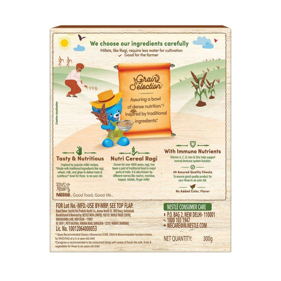 NESTLE CEREGROW Grain Selection - Nutritious Ragi & Mixed Fruit