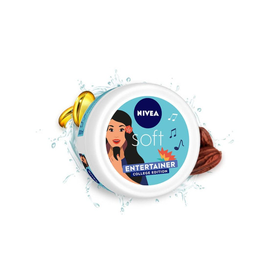 NIVEA Soft Entertainer College Edition Moisturizer - Non-Sticky Formula