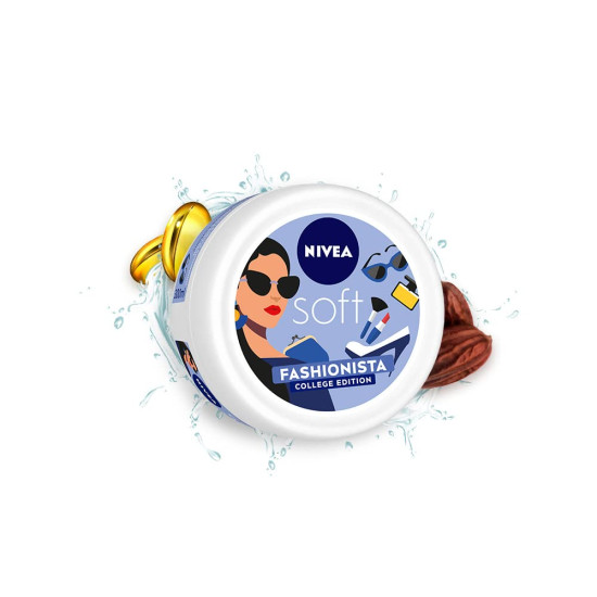 NIVEA Soft Fashionista College Edition Moisturizer - Non Sticky Hydration
