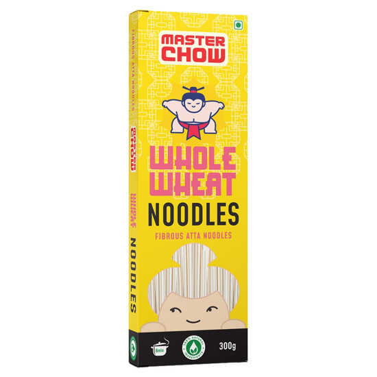 MasterChow Healthy Whole Wheat Noodles - No Preservatives, 100% Atta