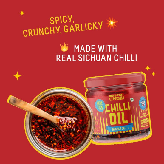MasterChow Sichuan Chilli Oil - Spicy, Crunchy, Garlicky Flavor