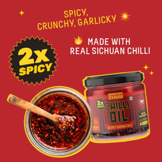 MasterChow 2X Spicy Sichuan Chilli Oil - Extra Hot Flavor Explosion