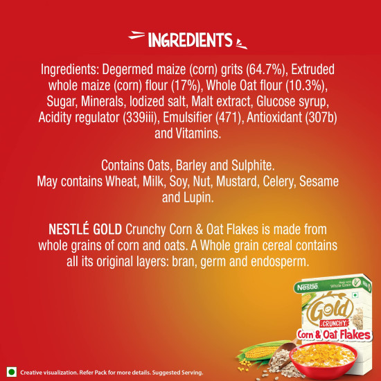 NESTLE GOLD Crunchy Oat and Corn Flakes - Nutritious Combo Pack