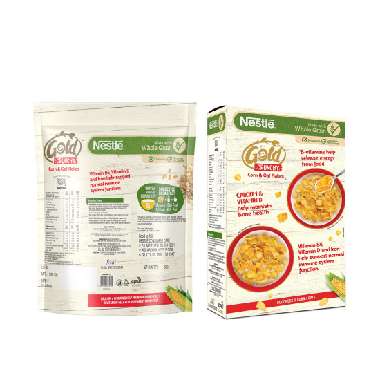 NESTLE GOLD Crunchy Oat and Corn Flakes - Nutritious Combo Pack