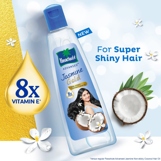 Parachute Advansed Jasmine Gold Non-Sticky Coconut Hair Oil & Soft Touch Body Lotion - Nourishing Care
