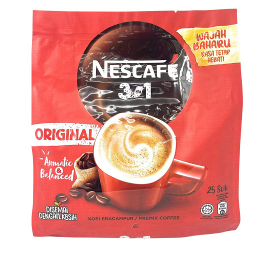 Nescafé 3 in 1 Instant Coffee Sticks Original - Imported from Nestle Malaysia