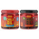 MasterChow Combo of Mild Chilli Oil Sauce & Double Trouble 2X Spicy Sichuan Chilly Oil Sauce - Authentic Sichuan Flavors