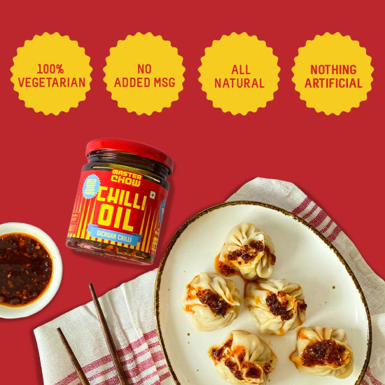 MasterChow Combo of Mild Chilli Oil Sauce & Double Trouble 2X Spicy Sichuan Chilly Oil Sauce - Authentic Sichuan Flavors
