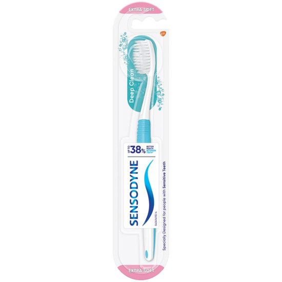 Sensodyne Deep Clean Toothbrush - Extra Soft Bristles for Sensitive Teeth