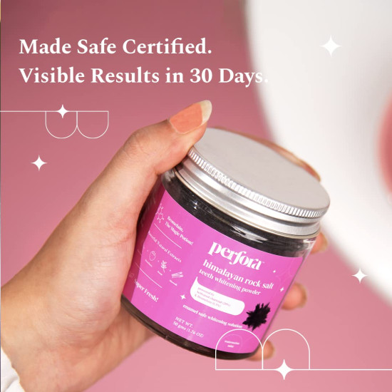 Perfora Charcoal Teeth Whitening Powder - Enamel Safe & Effective