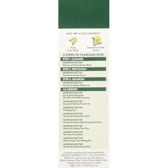 Biotique Morning Nectar Pore Tightening Purifying Toner - Flawless Skin for All Types