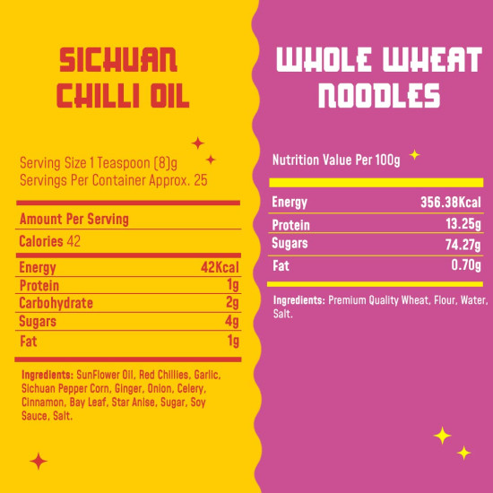 MasterChow Sichuan Chilli Oil Whole Noodle Pack - Spicy & Crunchy