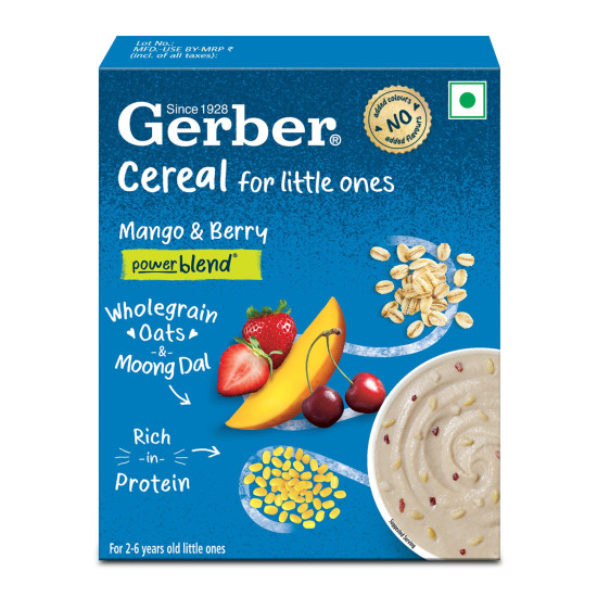 GERBER Cereals - Mango & Berry | Instant Cereal for Little Ones GERBER Cereals - Mango & Berry | Instant Cereal for Little Ones