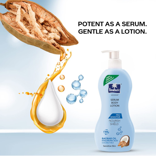Parachute Advansed Body Lotion - Pro Sensitive Serum with Coconut Milk