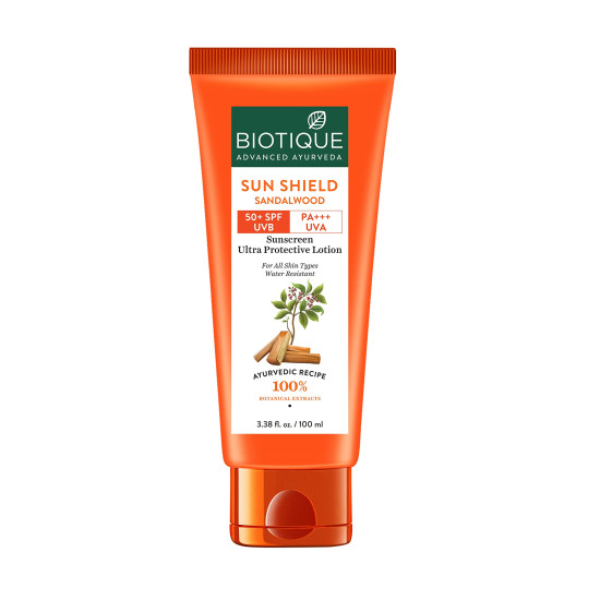 Biotique Bio Sandalwood Sunscreen SPF 50+ - Ultra Protective Lotion