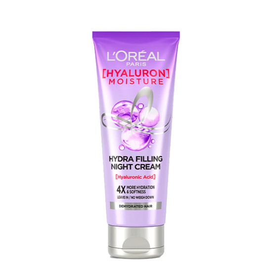 L'Oreal Paris Filling Night Cream - Hyaluronic Acid for Dry Hair