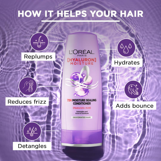 L'Oreal Paris Moisture Sealing Conditioner - Hyaluronic Acid for Dry Hair