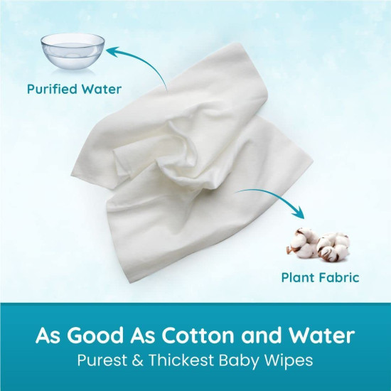 Mother Sparsh 99% Pure Water Baby Wipes - Plant-Based Fabric