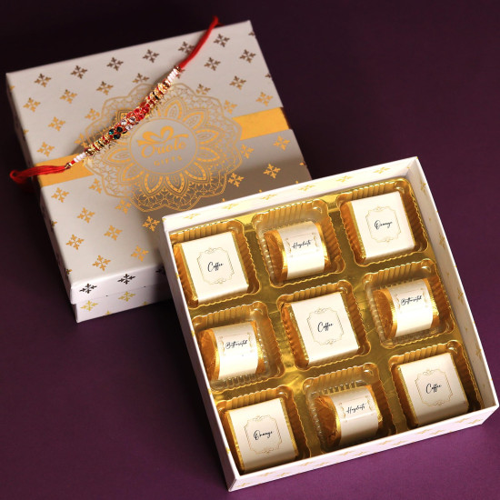 Oriole Gifts Rakhi Gift Hamper - Premium Chocolates & Rakhi
