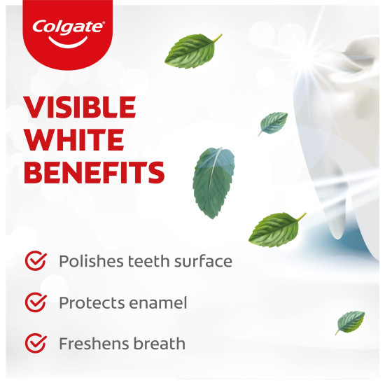 Colgate Gentle UltraFoam Toothbrush & Visible White Toothpaste - Ultra Soft Bristles & Whitening