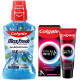 Colgate Plax Pepper Mint Mouthwash & Visible White O2 Toothpaste - Fresh Breath & Teeth Whitening