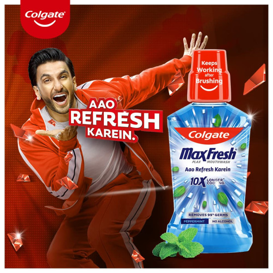 Colgate Plax Pepper Mint Mouthwash & Visible White O2 Toothpaste - Fresh Breath & Teeth Whitening