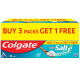 Colgate Active Salt Toothpaste & Gentle Enamel Toothbrush - Daily Germ Protection