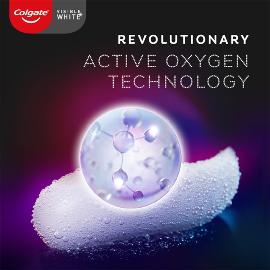 Colgate Visible White O2 & Gentle Enamel Toothbrush - Active Oxygen Technology