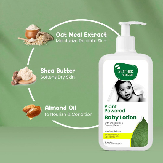 Mother Sparsh Plant Powered Natural Baby Lotion - Deep Hydration & Protection