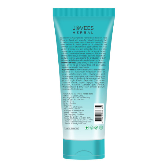 Jovees Herbal Bio-Retinol Revita Ageing Face Mask - Eco Certified & Anti-Ageing
