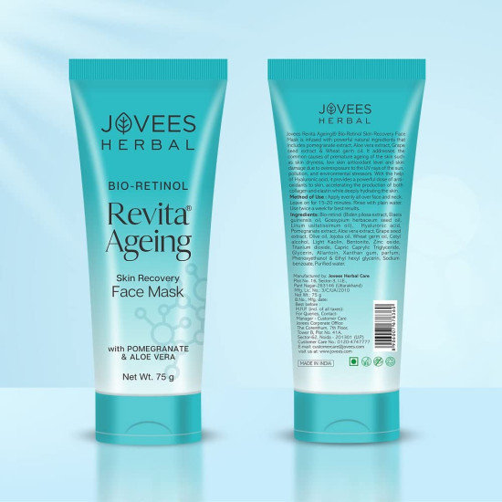 Jovees Herbal Bio-Retinol Revita Ageing Face Mask - Eco Certified & Anti-Ageing