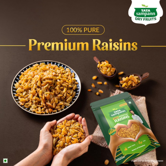 Tata Sampann Pure Raisins Seedless - Premium Quality 500g