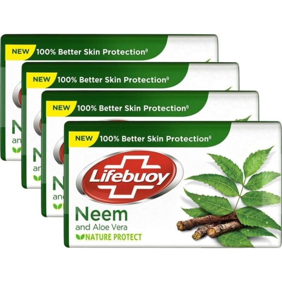 Lifebuoy Neem Soap 400 Gm Bar - Germ Protection & Care