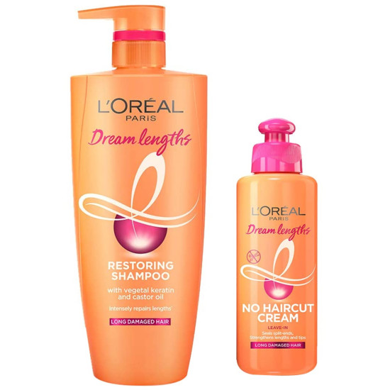 L'Oréal Paris Shampoo & Leave-In Conditioner - Dream Lengths for Frizzy Hair