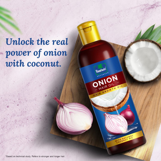 Parachute Advansed Onion Hair Oil - For Hair Growth & Fall Control